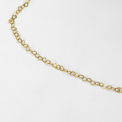 ÇELİK KOLYE ZİNCİRİ, GOLD RENK, 40 cm Zincir + 5 cm Uzatma Ayar Zinciri - Thumbnail