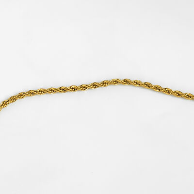 ÇELİK KOLYE ZİNCİRİ, GOLD RENK, 40 cm Zincir + 5 cm Uzatma Ayar Zinciri - 5
