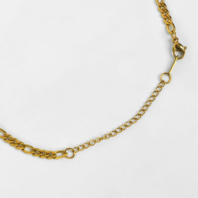 ÇELİK KOLYE ZİNCİRİ, GOLD RENK, 40 cm Zincir + 5 cm Uzatma Ayar Zinciri - 4