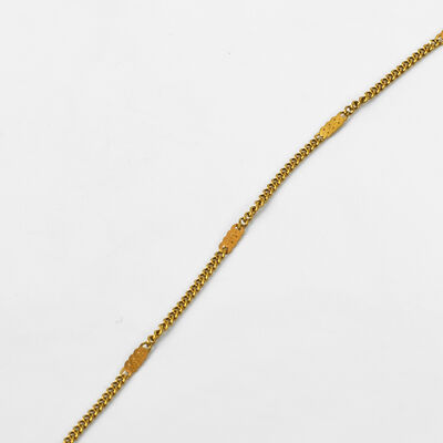 ÇELİK KOLYE ZİNCİRİ, GOLD RENK, 40 cm Zincir + 5 cm Uzatma Ayar Zinciri - 5