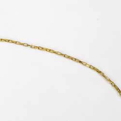ÇELİK KOLYE ZİNCİRİ, GOLD RENK, 40 cm Zincir + 5 cm Uzatma Ayar Zinciri - Thumbnail