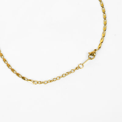 ÇELİK KOLYE ZİNCİRİ, GOLD RENK, 40 cm Zincir + 5 cm Uzatma Ayar Zinciri - 4