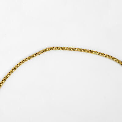 ÇELİK KOLYE ZİNCİRİ, GOLD RENK, 40 cm Zincir + 5 cm Uzatma Ayar Zinciri - 5