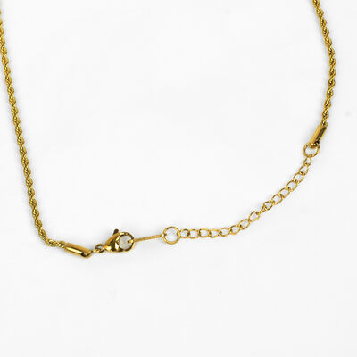 ÇELİK KOLYE ZİNCİRİ, GOLD RENK, 40 cm Zincir + 5 cm Uzatma Ayar Zinciri - 4