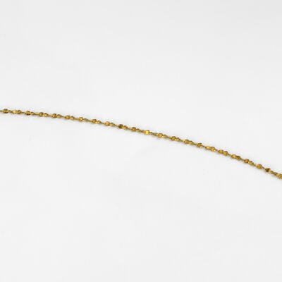 ÇELİK KOLYE ZİNCİRİ, GOLD RENK, 45 cm Zincir + Asansör Klips Ayarlı - 5