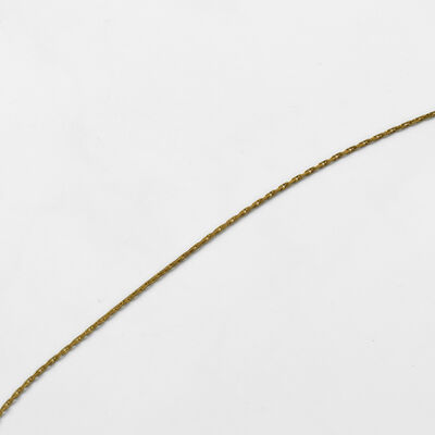 ÇELİK KOLYE ZİNCİRİ, GOLD RENK, 45 cm Zincir + Asansör Klips Ayarlı - 5