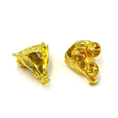 YAKA ROZETİ, ÇİÇEK BUKETİ DESENLİ BROŞ İĞNESİ ZAMAK DÖKÜM, 1. KALİTE KARARMAZ LAK KAPLAMA - 2