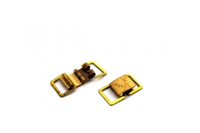 BÜYÜK BOY KARTİYER FERMUAR HAM PİRİNÇ, KARE: 9x11 mm KİLİT: 8x10 - 2