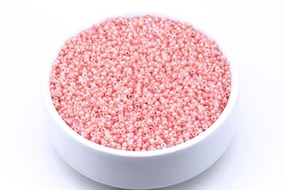 KÜÇÜK BOY KUM BONCUĞU, 1.5 mm, PARLAK ŞEKER PEMBE RENK - KOD: KB-K10