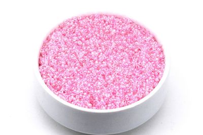 KÜÇÜK BOY KUM BONCUĞU, 1.5 mm, ŞEFFAF ŞEKER PEMBE RENK - KOD: KB-K45