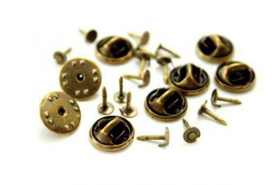 8 MM ÇİVİLİ ROZET (KELEBEK VE ÇİVİ TAKIM ) ANTİK SARI, #278AS - 3