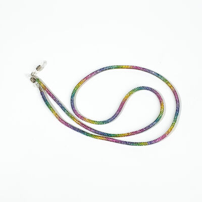 TAŞLI İP HAZIR GÖZLÜK AKSESUARI - 70 CM - GÖKKUŞAĞI RENK 2 - 3