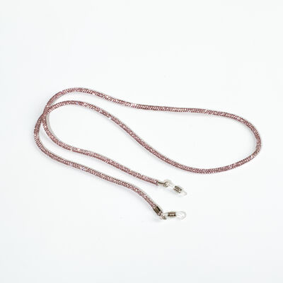 TAŞLI İP HAZIR GÖZLÜK AKSESUARI - 70 CM - PEMBE RENK - 3