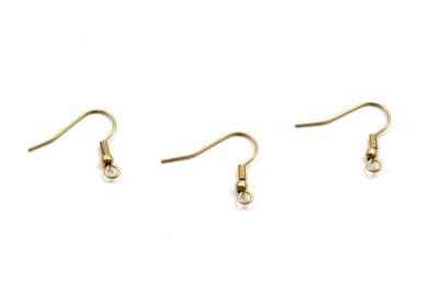 TEL ÇELİK KÜPE KANCASI, GOLD RENK, 1. KALİTE KARARMAZ - 1